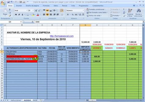 Plantilla Excel Cuentas Por Cobrar Y Pagar Actualizada Unamed