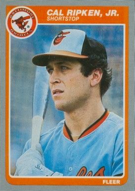 1991 bowman #104 cal ripken. 1985 Fleer Cal Ripken #187 Baseball Card Value Price Guide