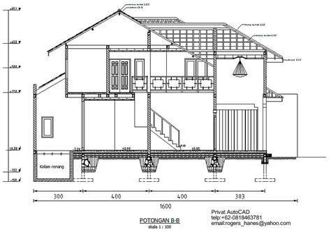 Untuk memperlihatkan bagian dalam (rongga) dari benda yang digambar sehingga mudah untuk memahaminya adalah fungsi dari… a. PRIVAT AutoCAD Profesional: Gambar Potongan Rumah Mewah Untuk Privat AutoCAD