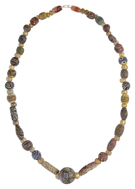 An Eastern Mediterranean Mosaic Glass Bead Necklace Circa 1st Century B C 1st Century A D