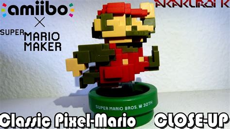 Classic Pixel Mario Super Mario 30th Anniversary Collection Amiibo