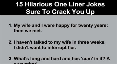One Liner Jokes For Adults