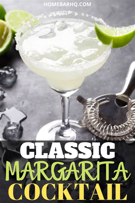 Classic Margarita Cocktail Recipe Classic Margarita Cocktail Cocktail Recipes Margarita