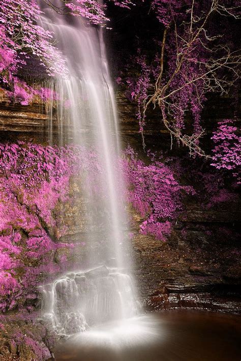 Pink Glencar Falls Beautiful Waterfalls Waterfall Nature Photos