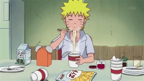 Chibi Anime Girl Eating Ramen Gambarku