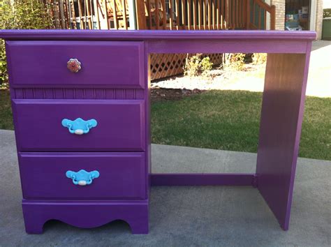 Purple Desk Like The Handles Purple Desk Dream Craft Room Purple