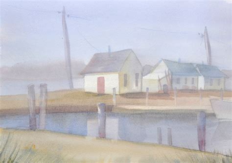 How To Paint Fog Watercolor Fishing Village Pj Cook Artist Studio