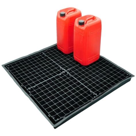 Flexible Drip Tray Large Shallow With Grate 1020mm X 1020mm X