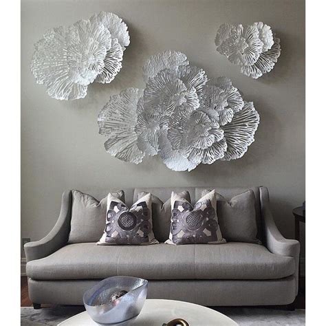 Take an adventure to see stunning and delightful art that will inspire your soul. Flower Wall Décor in 2020 | Silver wall decor, Wall decor ...