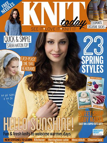 Ravelry Knit Today Magazine No 124 May 2016 Patterns