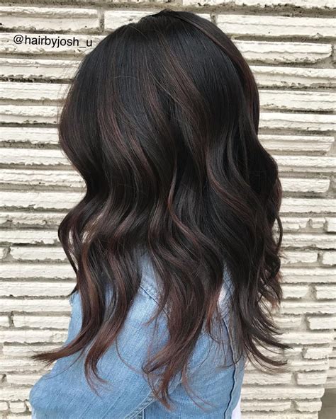 Cool Toned Chocolate Highlights For Black Hair Brunette Hair Color