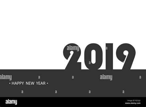 Happy New Year 2019 Background Greeting Card Flyers Invitation