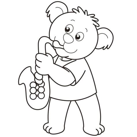 Cartoon Panda Playing A Saxophone — Stock Vector © Kchungtw 22780050
