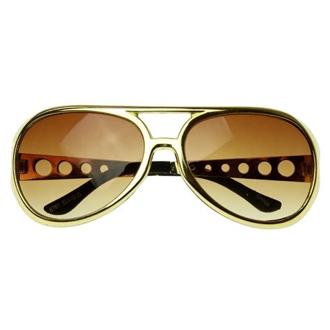 Large Elvis King Of Rock Rock And Roll Tcb Aviator Sunglasses