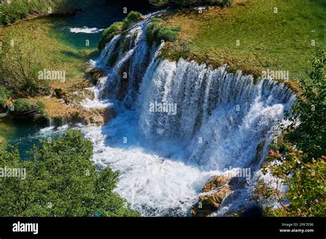 Krka Waterfalls In The National Park In Croatia Stock Photo Alamy