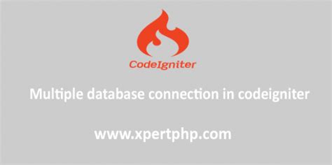 Multiple Database Connection In Codeigniter Xpertphp