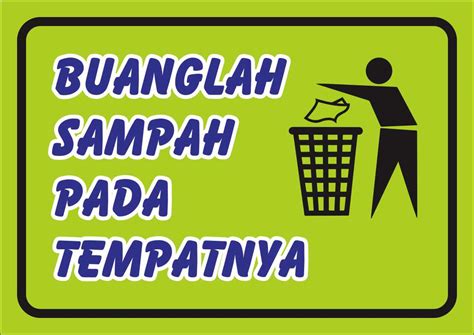 Contoh Banner Dilarang Buang Sampah Cdr Masvian