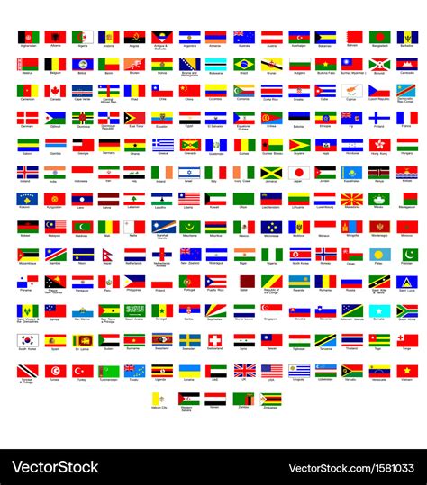 Flags Of All Countries In The World Royalty Free Vector