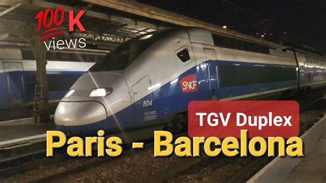 Tgv Barcelona Paris Double Decker High Speed Train 🇪🇦 🇨🇵 Spain