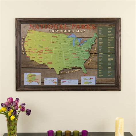 National Parks Travel Map With Pins National Parks Trip National