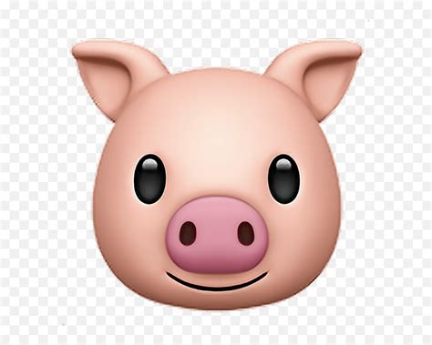 Pig Emoji Pig Pink Emoji Emoticon Iphone Iphoneemoj Pig Emojipig