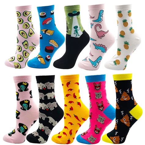 Buy Vpm Women Crew Socks Colorful Cotton Harajuku Cute