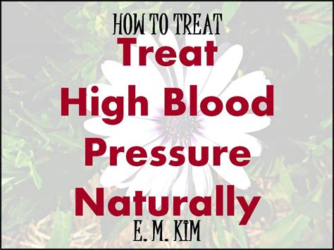 How To Treat High Blood Pressure Naturally Healing Bookstore