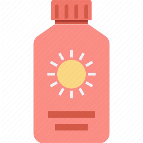Sun Oil Sunblock Sunburn Cream Sunscreen Suntan Lotion Icon