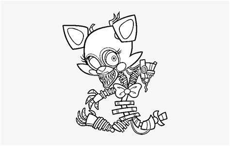 Fnaf Mangle Coloring Pages Five Nights At Freddys Mangle Coloring