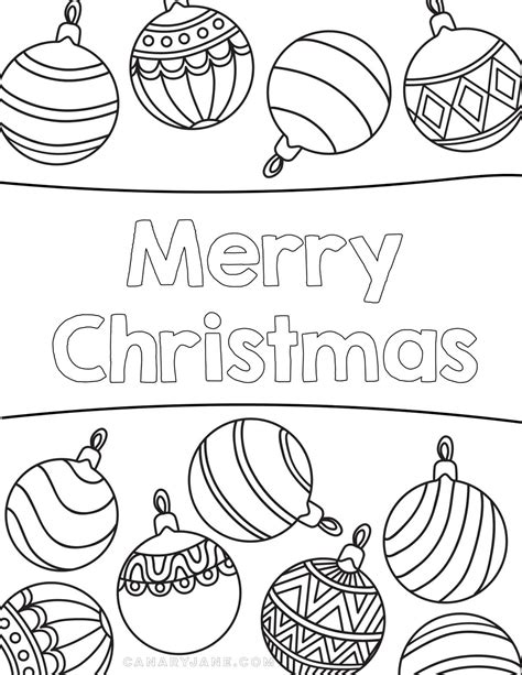 Christmas Printables Coloring Pages