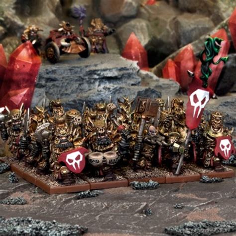mantic kings of war abyssal dwarf immortal guard regiment