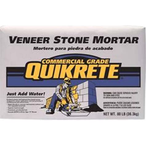 Mortar must conform to astm c270, standard specification for mortar for unit masonry. QUIKRETE Veneer Stone 80-lb Gray Type- S Mortar Mix Lowes ...
