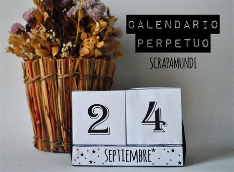 Diy Calendario Perpetuo Con Descargable
