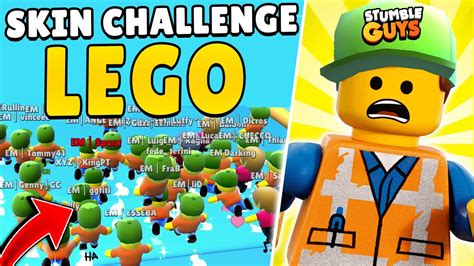 SKIN CHALLENGE Tutti Con La SKIN LEGO Stumble Guys ITA YouTube