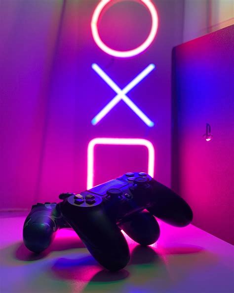 Playstation Logo Led Neon Wall Neon Decor Playstation Playroom Etsy