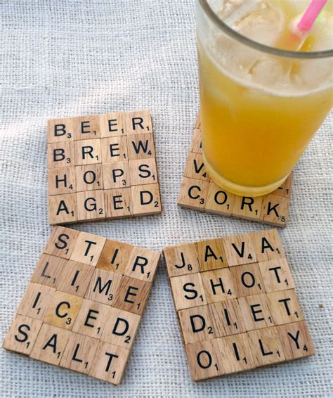 Love This Scrabble Coasters Crafts How To Make Coasters