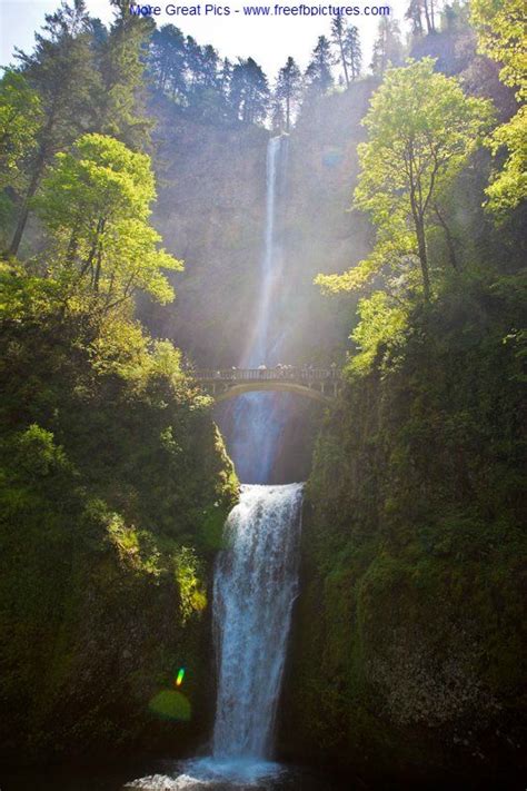 Multnomah Falls Oregon Usa Beautiful