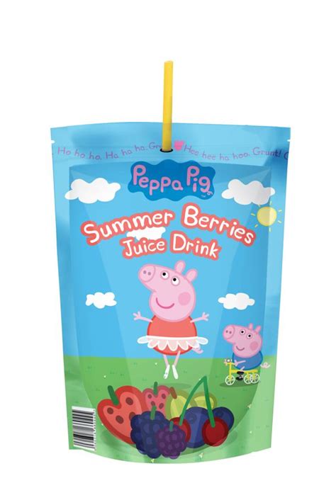 Peppa Pig Drinks Packaging Design Drinks Packaging Design Peppa Pig