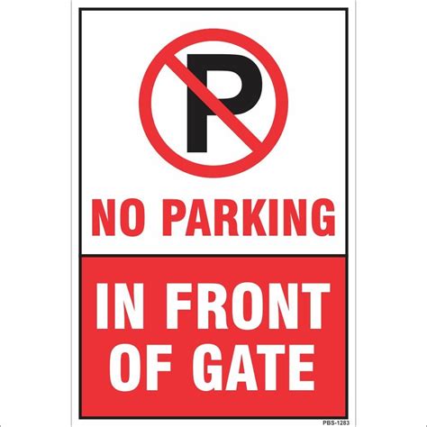 Rectangular Front Gate No Parking Board Dimension 15x1 Feet At Rs 20