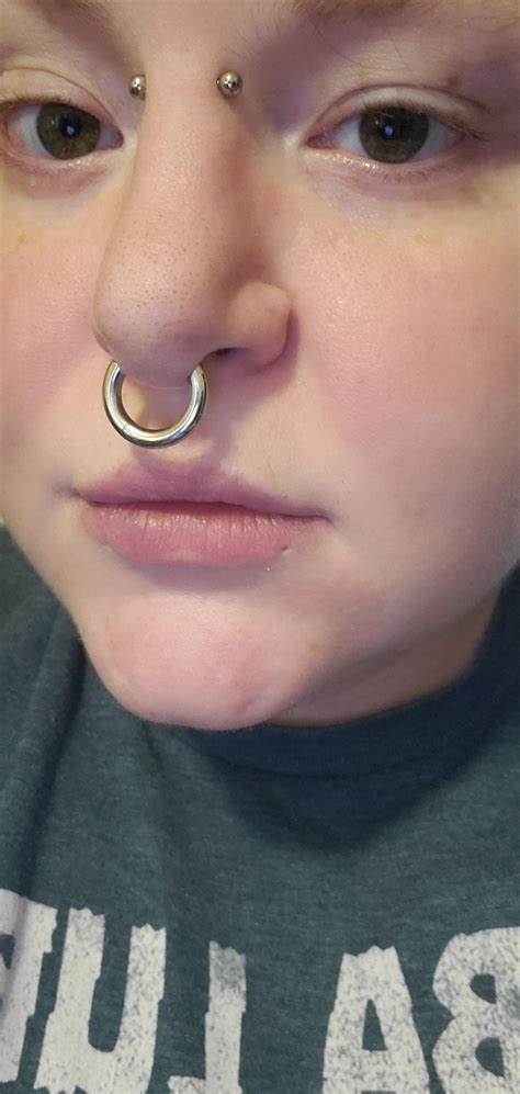 Just Stretched My Septum To An 8 Is The Ring Diameter Too Big For My