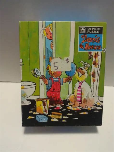 99 Piece Puzzle Dennis The Menace Ruff Dog Bath Golden Book Comic 6