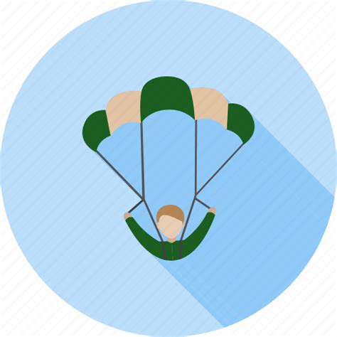 Flight Jump Parachute Parachuting Skydive Skydiving Sport Icon