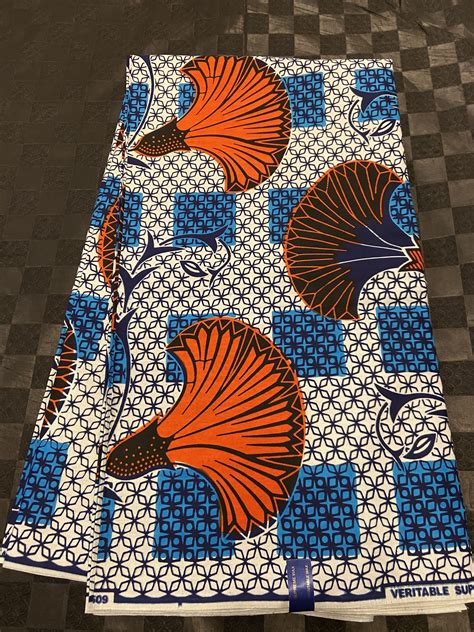 Embroidery Chitenge African Print Ankara Fabric Zambian Style