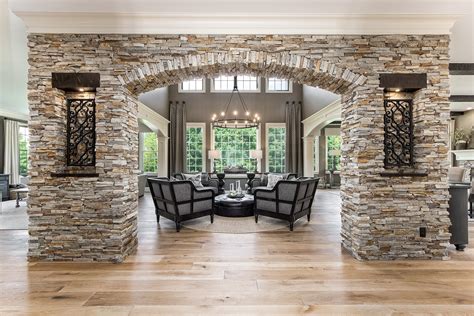 Stacked Stone Archway Makes A Statement Niche Dramatic Entrance By Kp