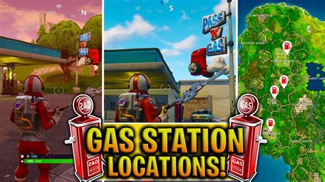 Fortnite All Gas Station Locations Week 5 Challenge Visit Different