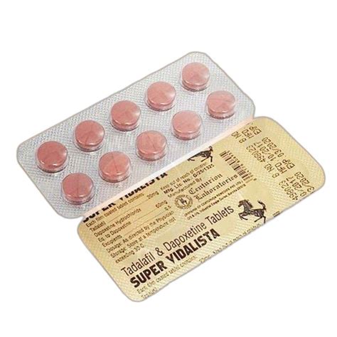 Super Vidalista Tadalafil Dapoxetine Tablets At Rs 100strip Erectile Dysfunction Medicine In