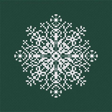 Lacy Snowflake Cross Stitch Pattern Christmas Snowflake Etsy