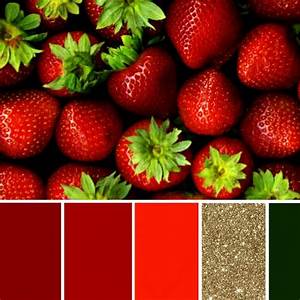 Wedding Strawberry Color Scheme Fotografia Quadro Cores Frutas