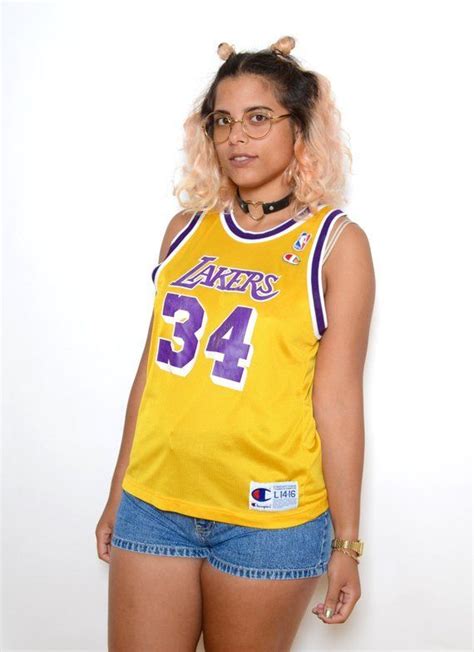 La lakers jersey interview outfits women basketball jersey. Vintage LA Lakers Champion Jersey Sz S | Interview outfits ...