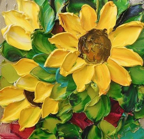 Oil Painting Sunflower Impasto Still Life By Ironsideimpastos 4000